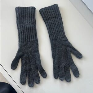 NWOT J. Crew Gray Woolen Gloves